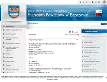Tablet Screenshot of bip.powiatbrzozow.pl